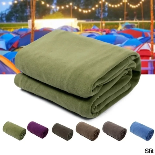 Ultra-light Fleece Sleeping Bag Camping Mat Travel B...