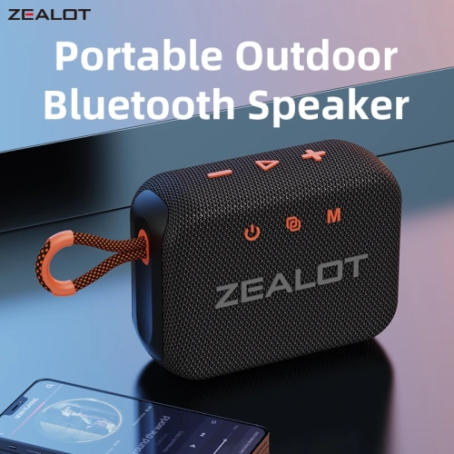 ZEALOT-S75 Outdoor Portable Speaker Dual-Driver Blue...