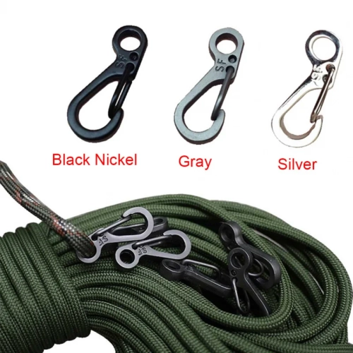 Mini Carabiner Paracord Tactical Gear Hooks Quickdra...