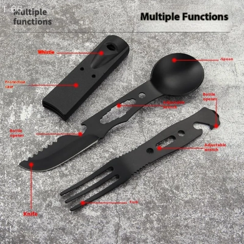 Lightweight Fork Spoon Bottle Opener for Survival Ta...
