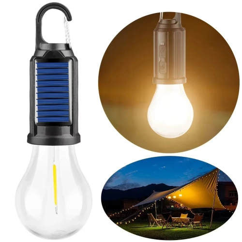 LED Solar Camping Lights USB Rechargeable Bulbs Lamp...