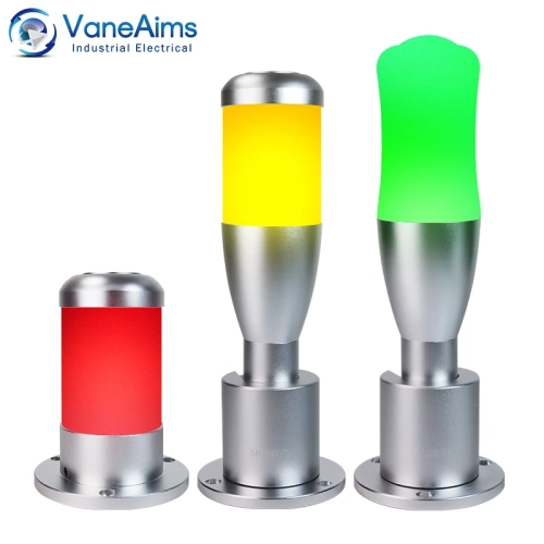 Tricolor Led Flashing Warning Light 12V 24V VaneAims...