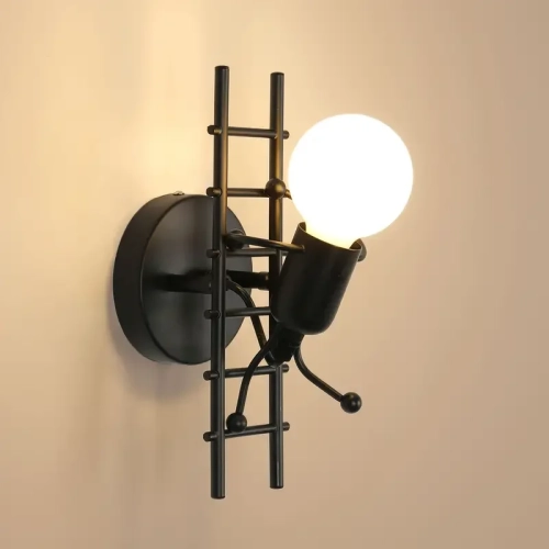 Modern Creative Climbing Man Wall Sconce Industrial ...