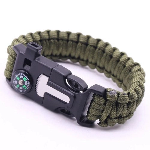 Outdoor  Survival Umbrella Rope SOS Bracelet Emergen...