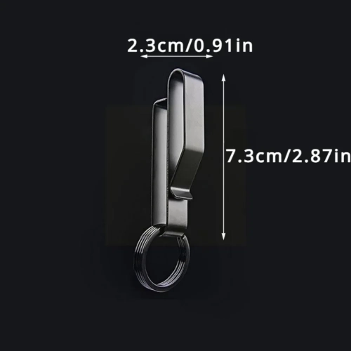 1PC Stainless Steel Belt Hook Carabiner Car Keychain...