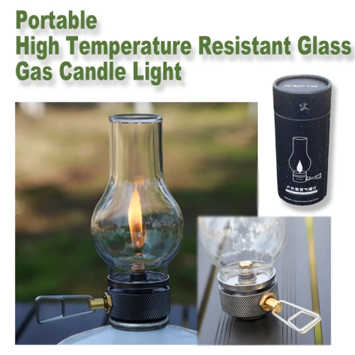 Camping Lamp Portable Gas Candle Light with High Tem...