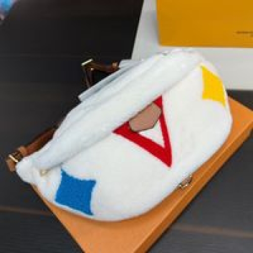 Waist Bag Shoulder Bag Women Winter Teddy Fashion Me...