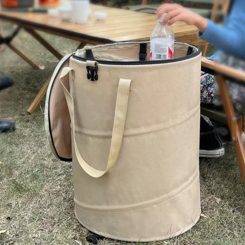 Outdoor Camping Trash Can, Foldable Multifunctional ...