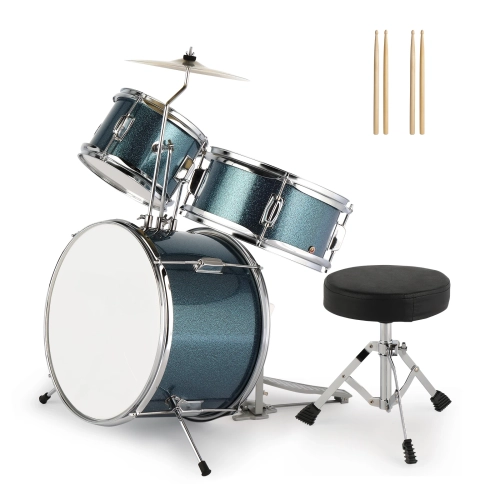 14"x10" 3-Pieces Junior Kids Drum Set Kit ...