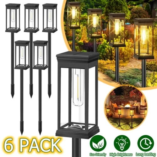 1/2/4/6 Pack Solar Pathway Lights Outdoor Waterproof...