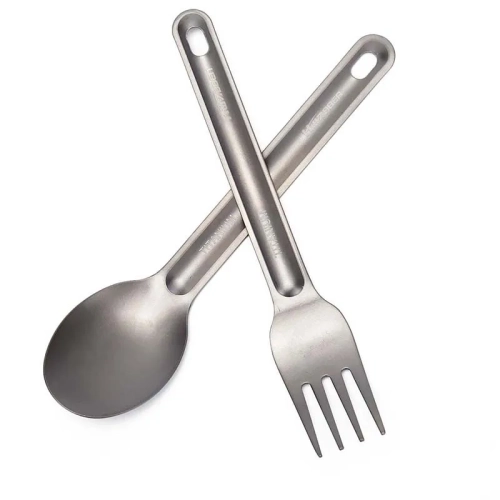 1pc Titanium Spoon Fork Light Weight Tableware Picni...