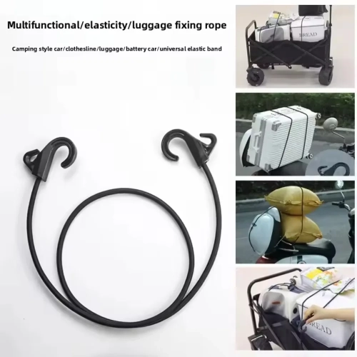 Multifunctional Elastic Rubber Luggage Strap with Ho...