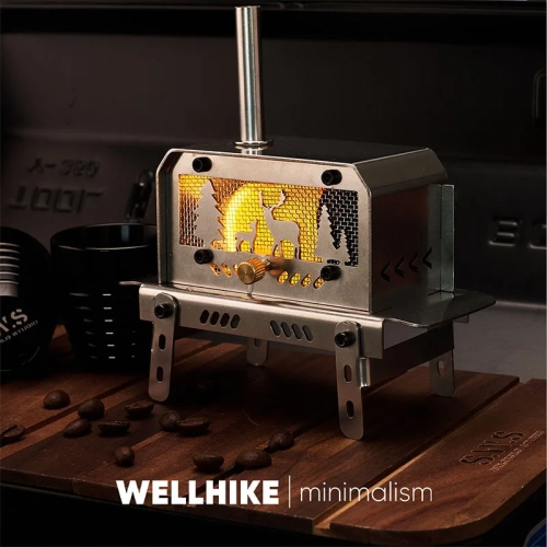 WELLHIKE Mini Woodstove Outdoor Camping Travel Campi...