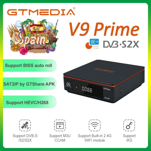 GTMEDIA V9 Prime Mars Satellite Receiver Support DVB...