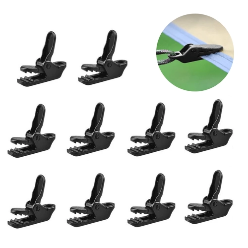 10PCS Tarp Clips Black Crocodile Clip Small Outdoor ...