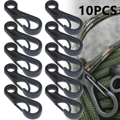 10Pcs/lot Mini Carabiner Paracord Tactical Gear Hook...