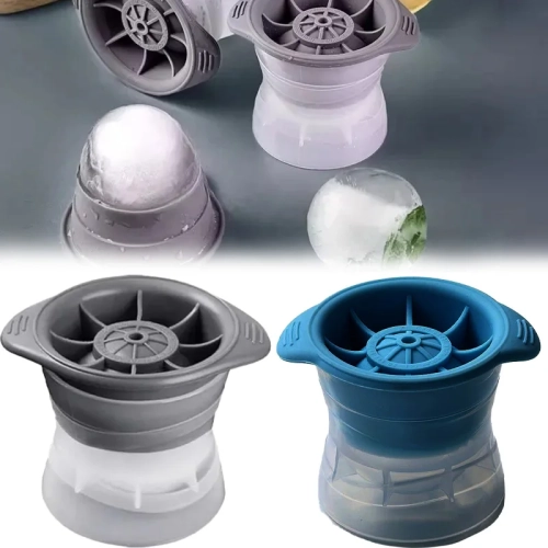 Ice Cube Mold Silicone Bar Whiskey Round Ice Maker S...