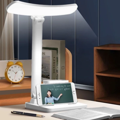 LED Desk Lamp USB Rechargeable 3 Levels Dimmable Tou...
