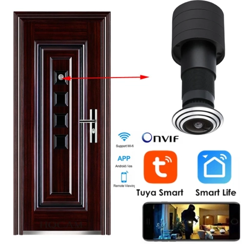 1080P Mini Wifi Door Eye Camera Hole Wide Angle Fish...