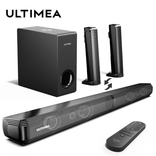 ULTIMEA 200W 4.1ch Soundbar with Subwoofer,2-in-1 De...