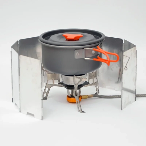 9 Plates Camping Stove Windscreen Folding Outdoor St...