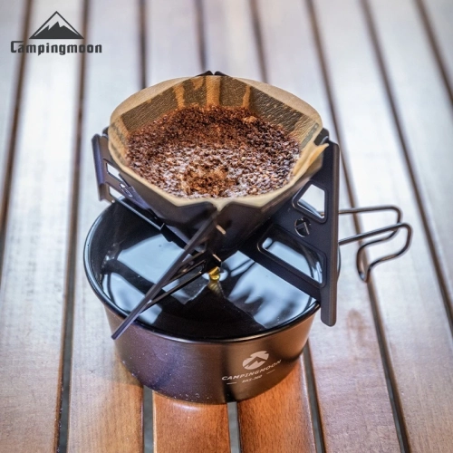 CAMPINGMOON Coffee Funnel, Stainless Steel Titanium ...