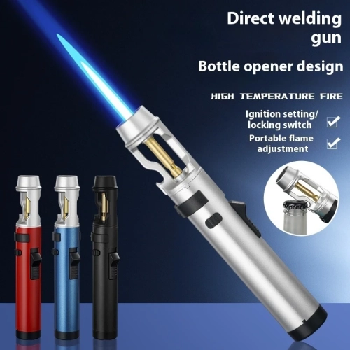 Powerful Metal Gas Lighter Windproof Kitchen Cooking...