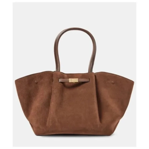 Winter Leather Tote Bag for Women hot - Suede Froste...