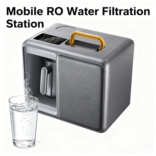 4L Mobile RO Water Filtration System With 0.8L Kettl...