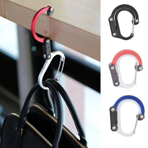 Multifunctional Hybrid Gear D Carabiner, Rotatable Q...