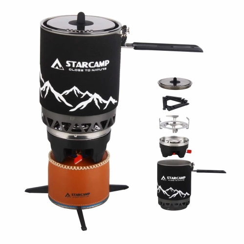 STARCAMP 1800ml Outdoor Camping Cooking System Hikin...