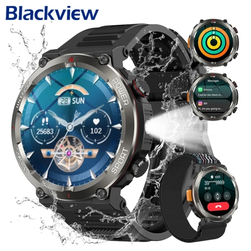 Blackview W50 Pro Waterproof Smart Watch with LED Fl...
