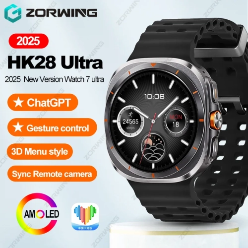 HK28 Ultra AMOLED Smart Watch Men Women NFC ChatGPT ...