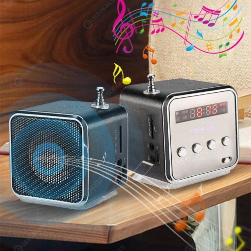 TD-V26 Digital FM Mini Portable Radio FM Stereo Rece...