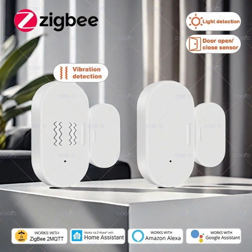 ZigBee Smart Window Door Sensor Detector 2 IN 1 with...