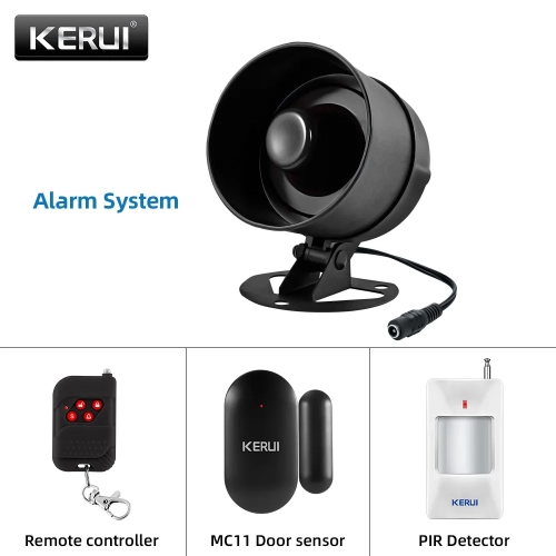 KERUI 120db Siren Home Security Tuya Smart WiFi Loud...