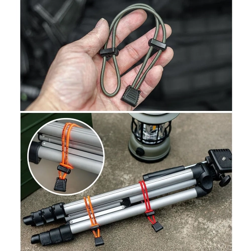 ​2PCS Outdoor Elastic Rope Adjustable Backpack Mount...