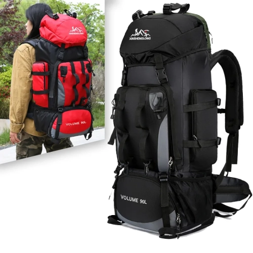 90L Waterproof Hiking Camping Backpack Trekking Bag ...