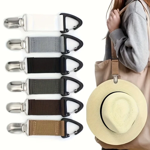 Travel Hat Clip Outdoor Straw Hat Clip Portable Hat ...