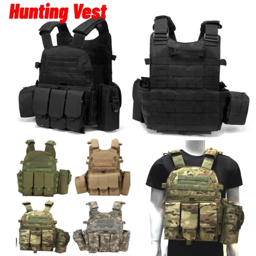 Nylon Tactical Vest Body Armor Hunting Carrier Airso...