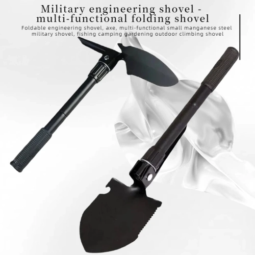 Multifunctional folding shovel-style garden tool cam...