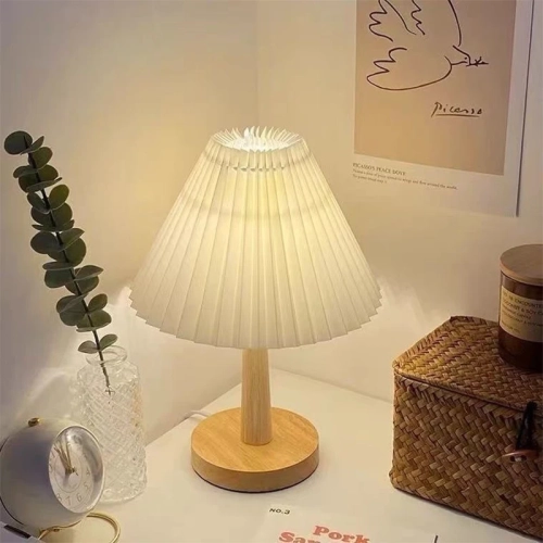 Nordic Pleated Table Lamp DIY Foldable 5V USB 220V A...