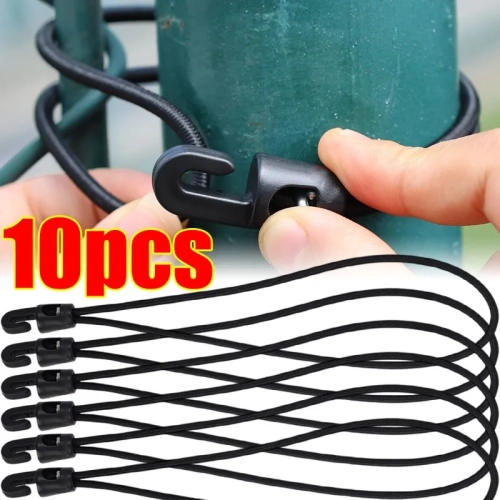 1-10 Pcs Bungee Cord with Hooks 10/15/25cm High Elas...