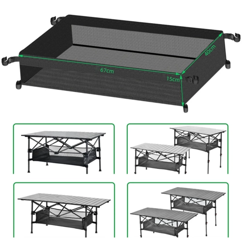 Outdoor Folding Net Bag Picnic Under Table Storage B...