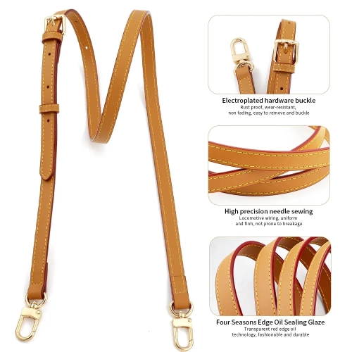 Soft Genuine Leather Bag Strap 1.2cm 1.5cm 1.8cm 2cm...
