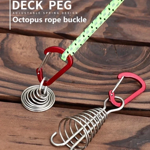 Outdoor Camping Octopus Rope Buckle Camping Deck Nai...