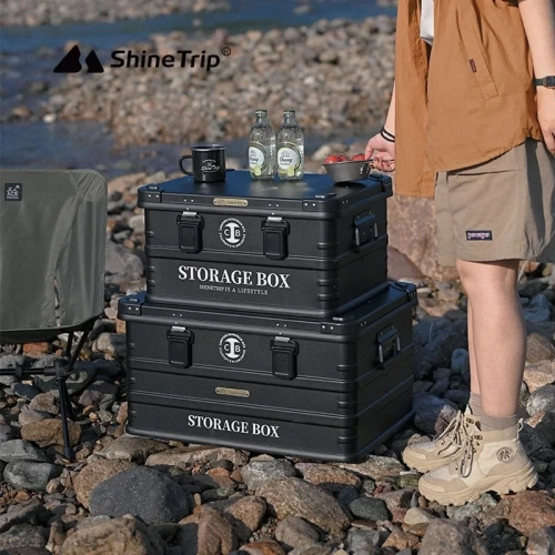 ShineTrip Outdoor 44/72L Aluminum Case Camping Stora...