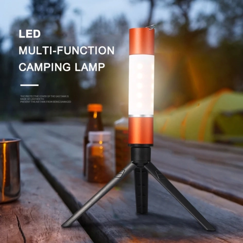 Outdoor Camping LED Telescopic Flashlight with Tripo...