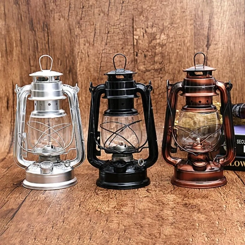 25cm Vintage Kerosene Lamp Portable Camping Tent Lig...
