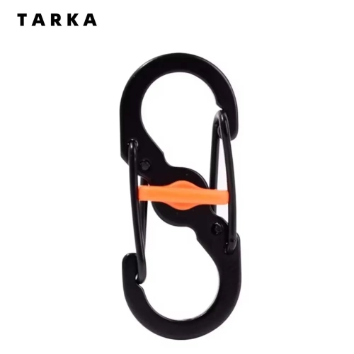 TARKA Camping S Type Carabiner with Lock Mini Keycha...